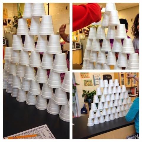 Cup stacking challenge