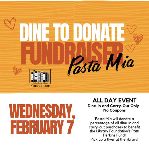Dine to Donate Fundraiser at Pasta Mia