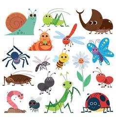 cartoon bug clip art images on a white background