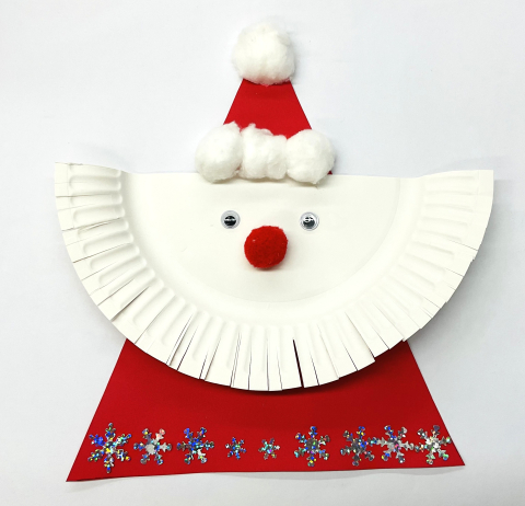 Paper Plate Santa