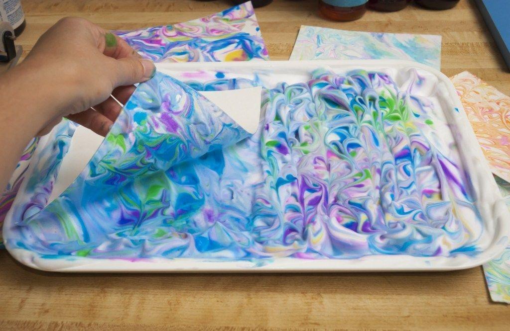 Shaving cream art 