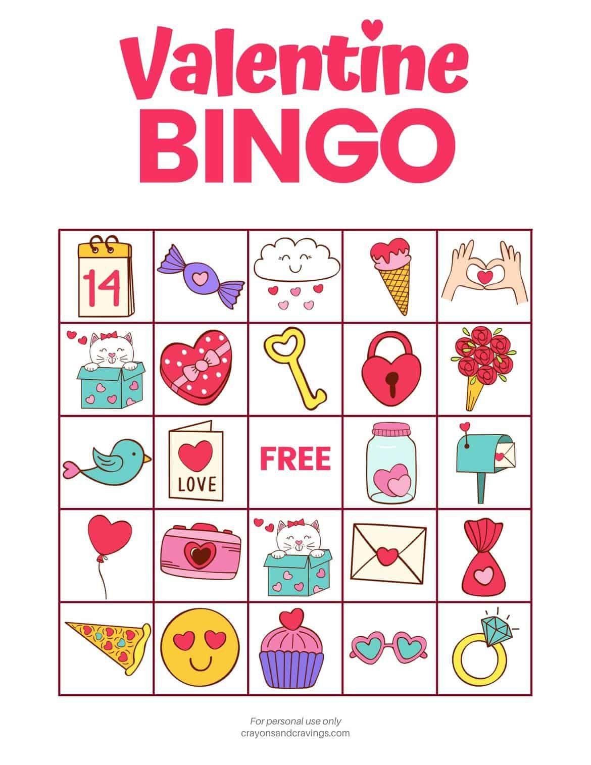 Valentine's Day Bingo